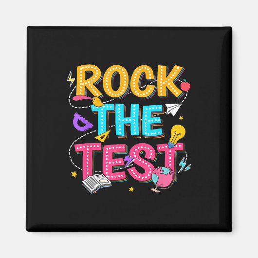 Den Motivierend Testtag für Lehrer ablegen Magnet (Vorne)