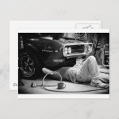 Den Muskelwagen reparieren! Postkarte (Vorne/Hinten)