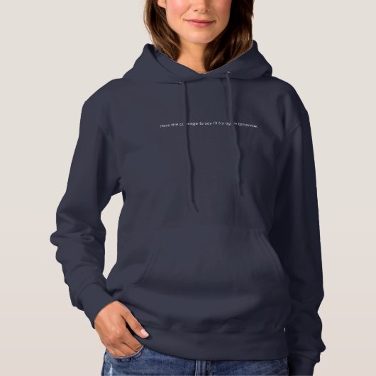 Den Mut der Frauen als Grundgehorsam haben Hoodie (Vorderseite)