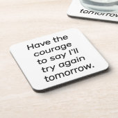 Den Mut für harten Kunststoff-Untersetzer haben Getränkeuntersetzer (Linke Seite)