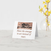 den Mut haben zu handeln Karte (Gelbe Blume)
