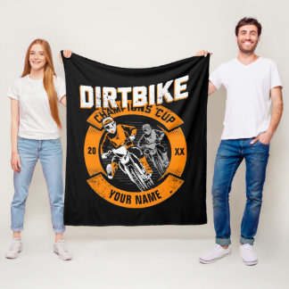 Den Namen ändern Jahr ändern Dirt Bike Champions C Fleecedecke