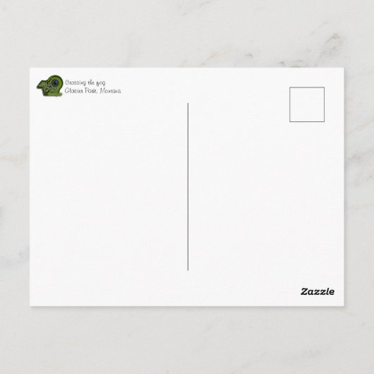 Den Nebel überqueren Postkarte (Rückseite)