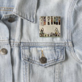 "Den Platz-Tanz glatt machend" (Tinte auf Papier) Button (Beispiel)