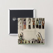 "Den Platz-Tanz glatt machend" (Tinte auf Papier) Button (Vorne & Hinten)