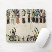 "Den Platz-Tanz glatt machend" (Tinte auf Papier) Mousepad (Mit Mouse)
