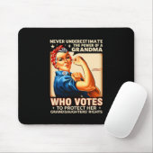 Den Power eines Oma, das abstimmt, unterschätzen Mousepad (Mit Mouse)