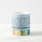 Den Power nie unterschätzen Kaffeetasse (Mittel)