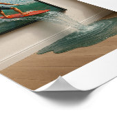 Den Rahmen brechen - Aus der Realität surfen Poster (Ecke)