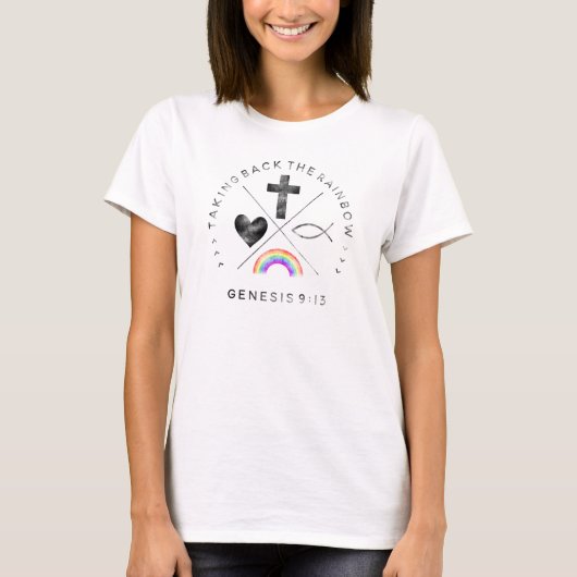 Den Regenbogen zurücknehmen T-Shirt (Vorderseite)