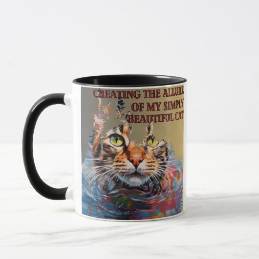 Den Reiz meiner schönen Katze erschaffen Tasse (Links)