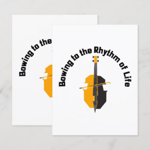 Den Rhythmus des Lebens verbeugen Begleitkarte
