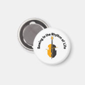Den Rhythmus des Lebens verbeugen Magnet (Vorderseite/Rückseite)