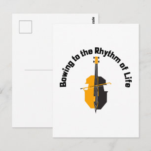 Den Rhythmus des Lebens verbeugen Postkarte