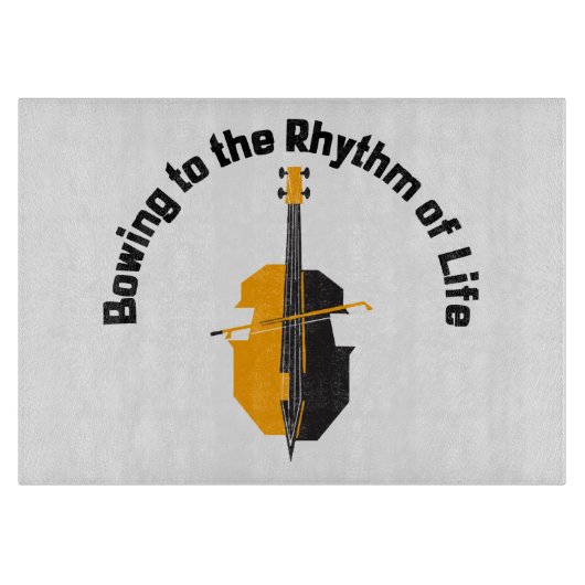 Den Rhythmus des Lebens verbeugen Schneidebrett (Vorderseite)