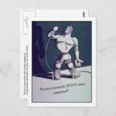 Den richtigen Schutz zu tragen? Postkarte (Vorne/Hinten)