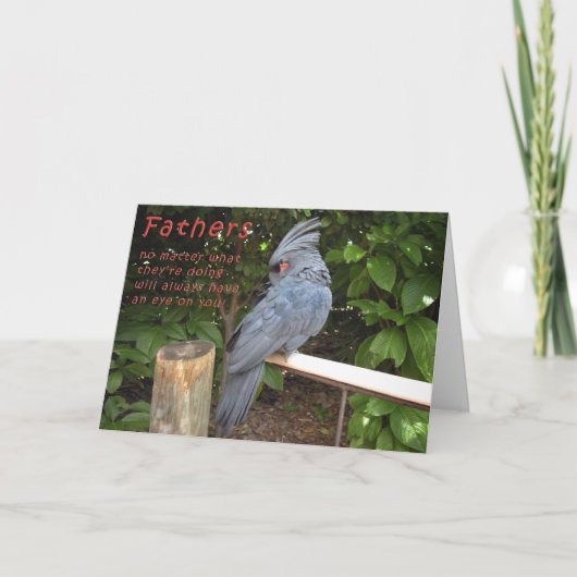 Den Rücken beobachten Karte (Vorderseite)