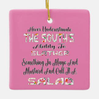 Den Salat des Südens nie unterschätzen Keramikornament