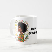 Den Schwarzen Geschichtsmonat feiern Afroamerikane Kaffeetasse (Vorderseite Links)