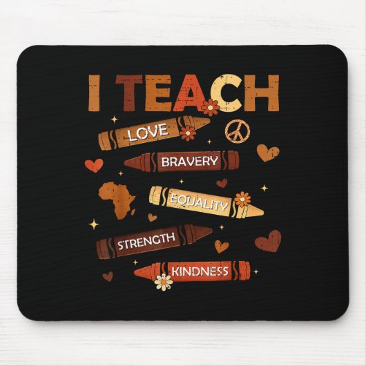 Den Schwarzen Geschichtsmonat feiern unterrichte s Mousepad (Vorne)