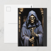 Den Sensenmann hochfahren Postkarte (Vorne/Hinten)