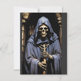 Den Sensenmann hochfahren Postkarte