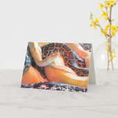 Den Snakes Grußkarte Karte (Gelbe Blume)