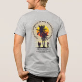 Den Sommer verkraften | Herren Tri-Blend Shirt (Rückseite)