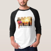 Den Sommer verkraften | Männer 3/4 Schläfer Raglan T-Shirt (Vorderseite)