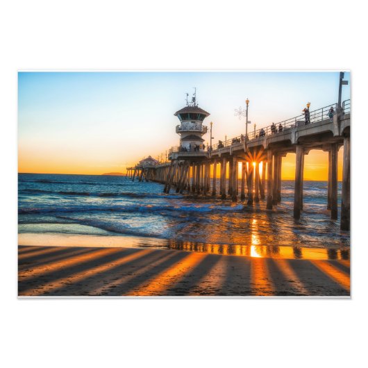 Den Sonnenuntergang beobachten Fotodruck (Vorne)