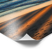 Den Sonnenuntergang beobachten Fotodruck (Ecke)