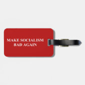 Den Sozialismus wieder schlecht machen Gepäckanhänger (Rückseite horizontal)