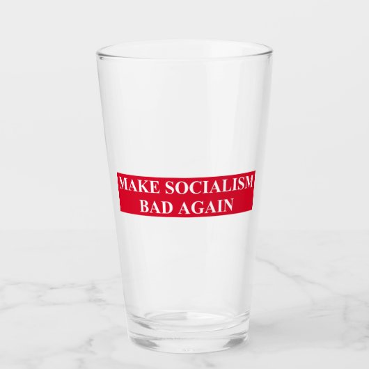 Den Sozialismus wieder schlecht machen Glas (Vorderseite)