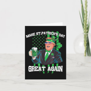 Den St. Patrick Day wieder zum Vintagen Trump Drin Karte