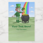 Den St. Patrick's Day feiern Lebensmitteletikett (Einzelnes Label)
