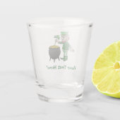 Den St. Patrick's Day feiern Schnapsglas (Rückseite)