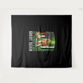 Den St. Patrick's Day wieder zum großen Kleeblatt Wandteppich (Vorderseite (Horizontal))