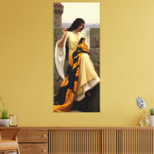 Den Standard durch Edmund Leighton festschreiben Leinwanddruck (Insitu (Wohnzimmer))