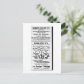 Den Stone's Circus, Menagerie & Indian Show Ad Postkarte (Stehend Vorderseite)