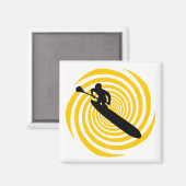 DEN STROKE SUCHEN MAGNET (Vorderseite/Rückseite)