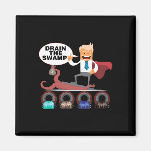 Den Sumpf trockenlegen Lustige politische Trump-Ph Magnet