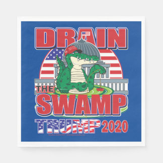 Den Sumpf Trump 2020 abziehen Serviette