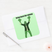 Den Sumpf zurückbringen Quadratischer Aufkleber (Umschlag)