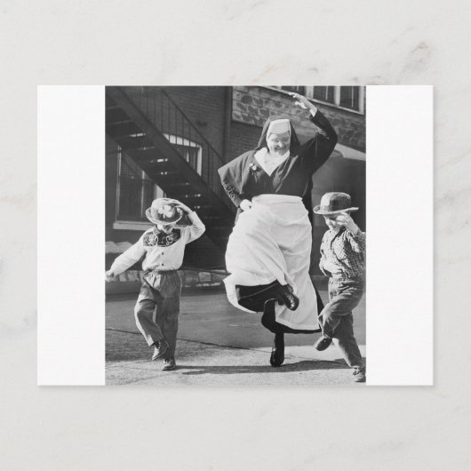 Den Tag entfernt tanzen Postkarte (Vorderseite)