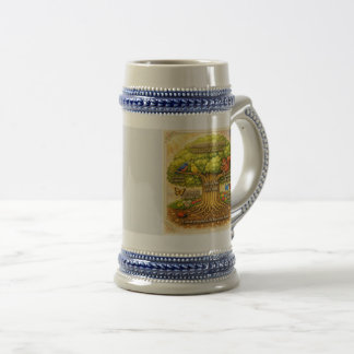 den Tag über stetig Freude ausstrahlen Bierglas