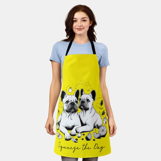 Den Tag verkürzen Schürze (Getragen)