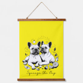 Den Tag verkürzen Wandteppich Mit Holzrahmen