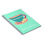 Den Tee für Teeliebhaber ausgeben Notizblock (Rechte Seite)