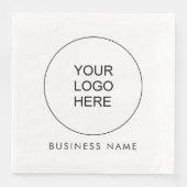 Den Text des Firmenlogos hier hochladen Serviette (Vorderseite)