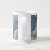 Den Text hier Jumbo-Tasse benutzerdefinierte Text- (Rückseite)